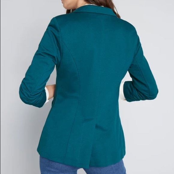 ModCloth 1X Blue Cloth Blazer - Picture 2 of 6